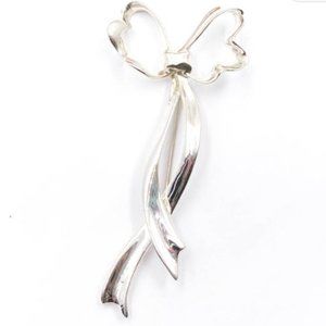 Tiffany & Co. Authentic Silver Bow Brooch